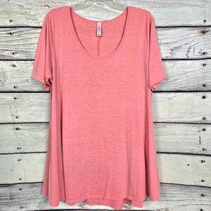 LuLaRoe Pink Swing Tunic Top Size L